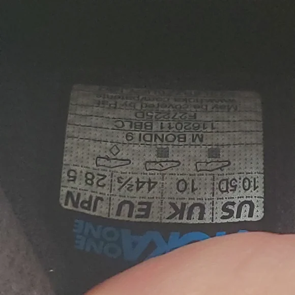 Hoka One One Bondi 9 Shoes Mens Size 10.5 Triple Black 1162011-BBLC NEW NWOB - Picture 3 of 14